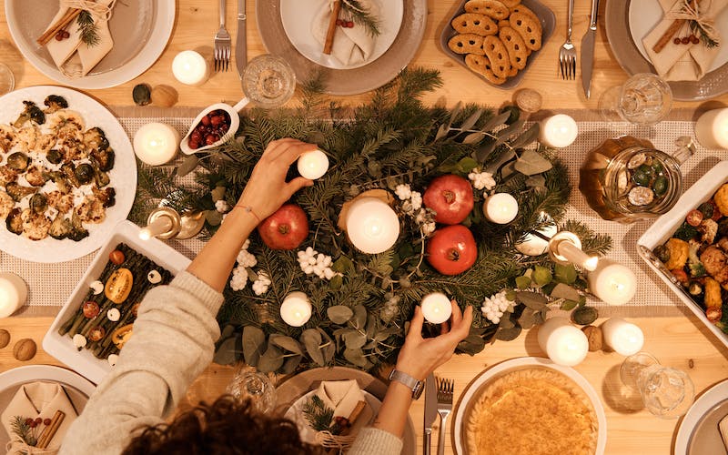 Christmas Dinner: Table Decorations