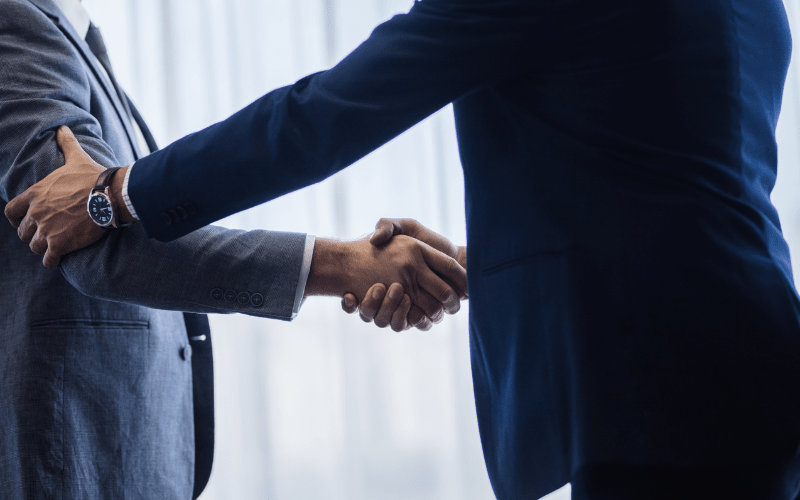 Men Dressing For Success: Hand Shake